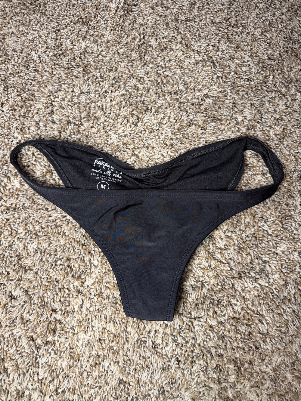 Pakaloha Puamana Ruched Bikini Bottom Black